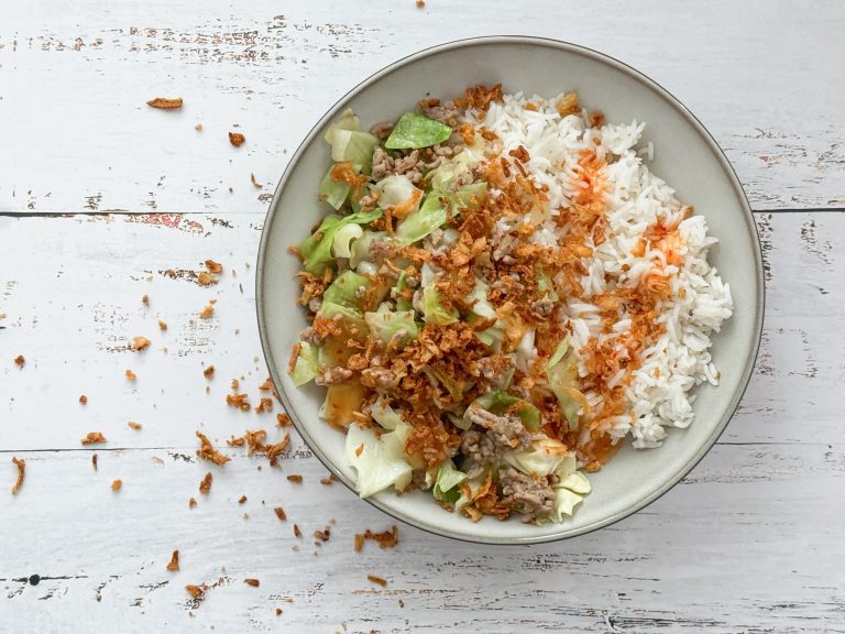 Spitskool met rijst – favoriet bij het hele gezin