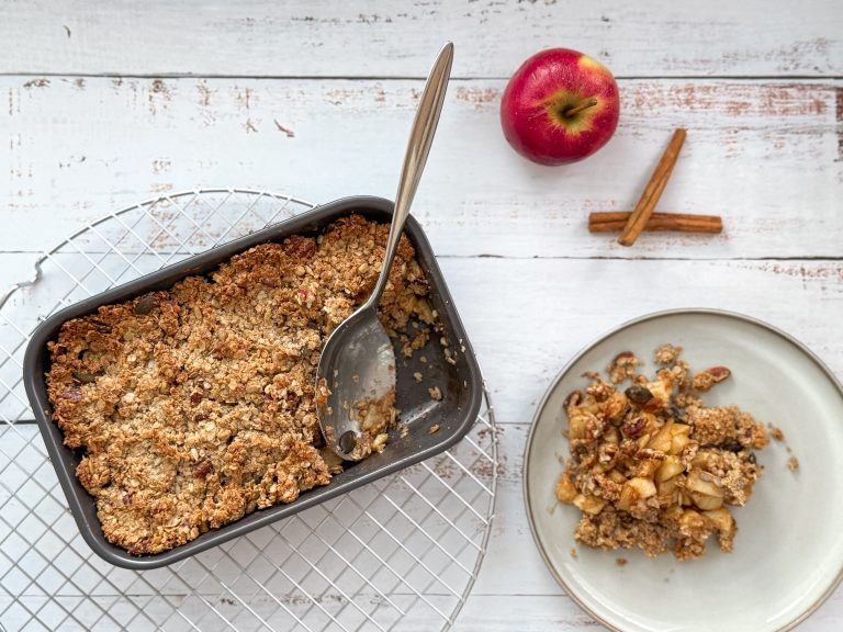 Appelcrumble met havermout