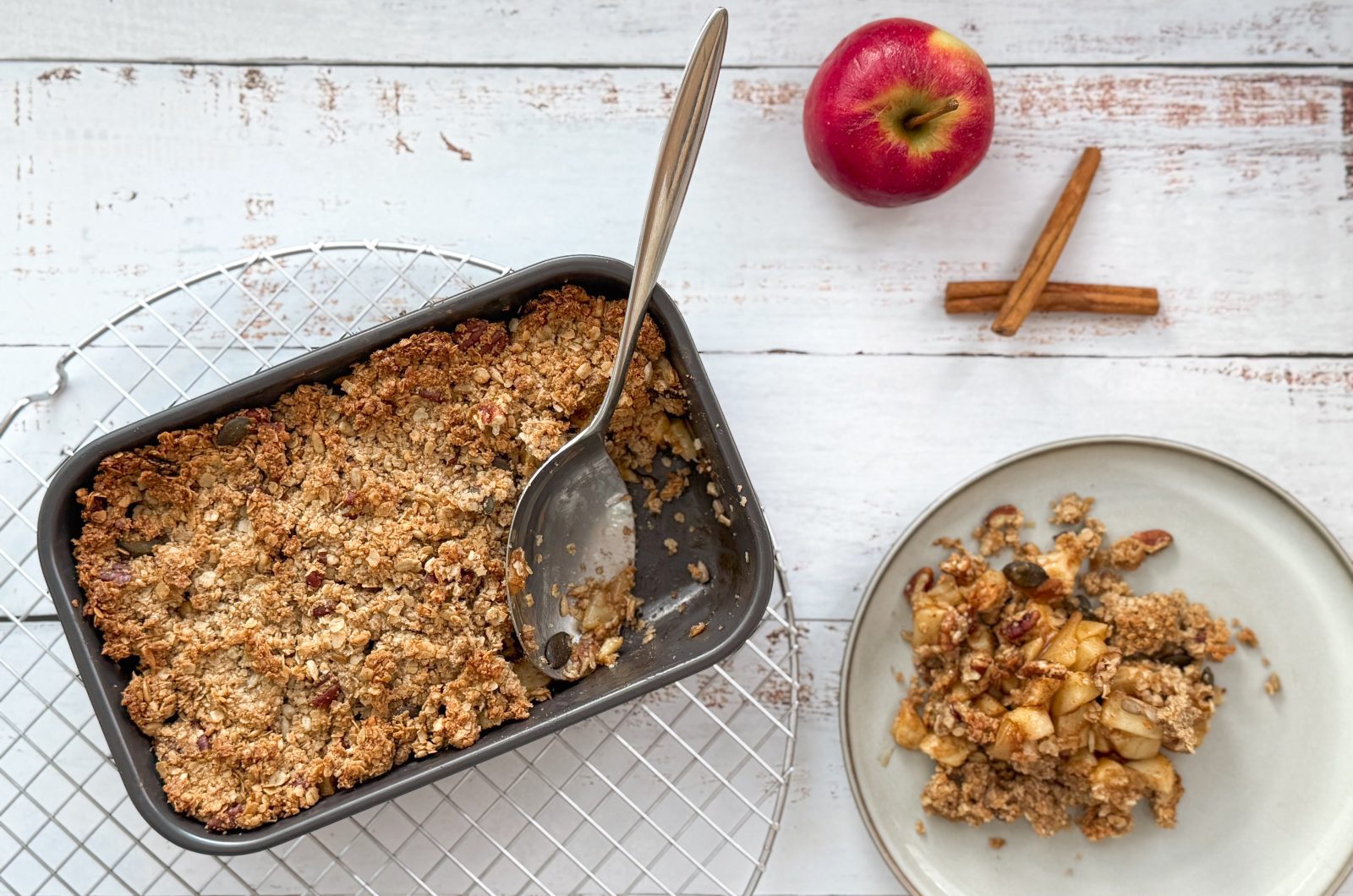 Appel-havermout crumble